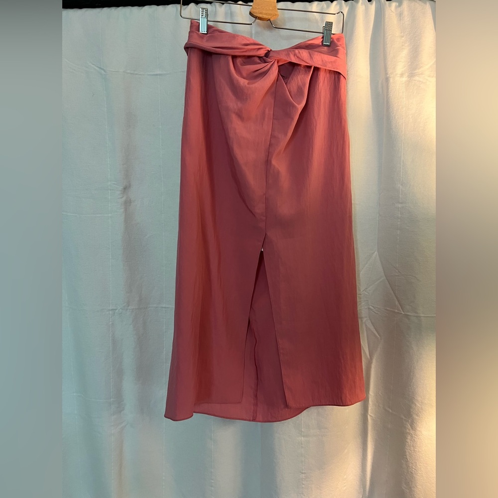 Vince Pink Midi Skirt
